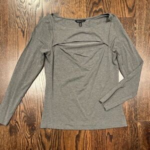 Banana Republic Gray Long Sleeve Top (Small)